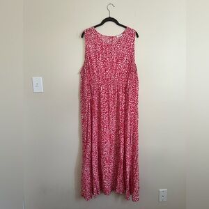 Red & White Maxi Dress - Penningtons size 26